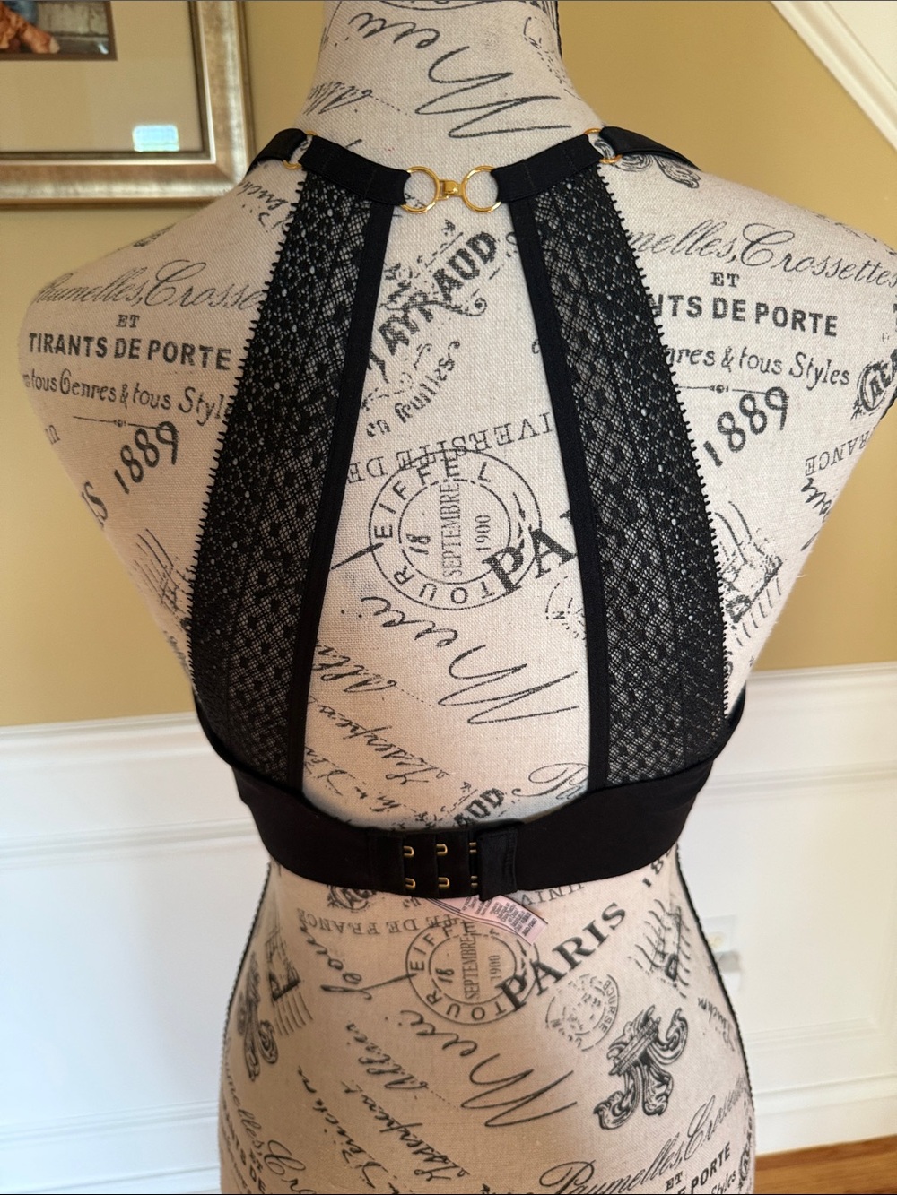 Victoria's Secret Black Lace Lined Demi Bra
